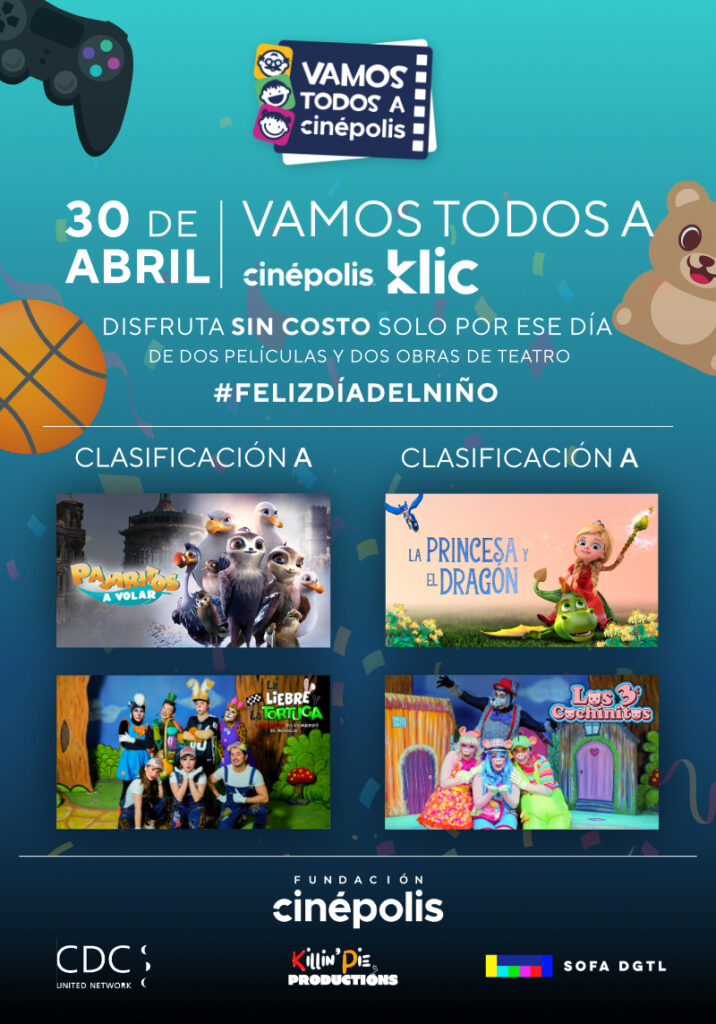 ¡Cinépolis Klic(R) celebrará el Día Del Niño!